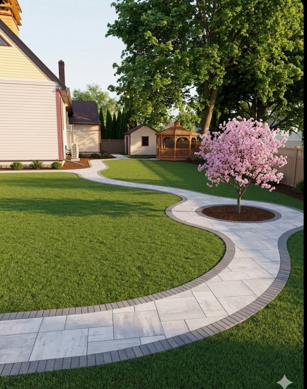 Página web de Perez Landscaping, cliente de Landmark Digital